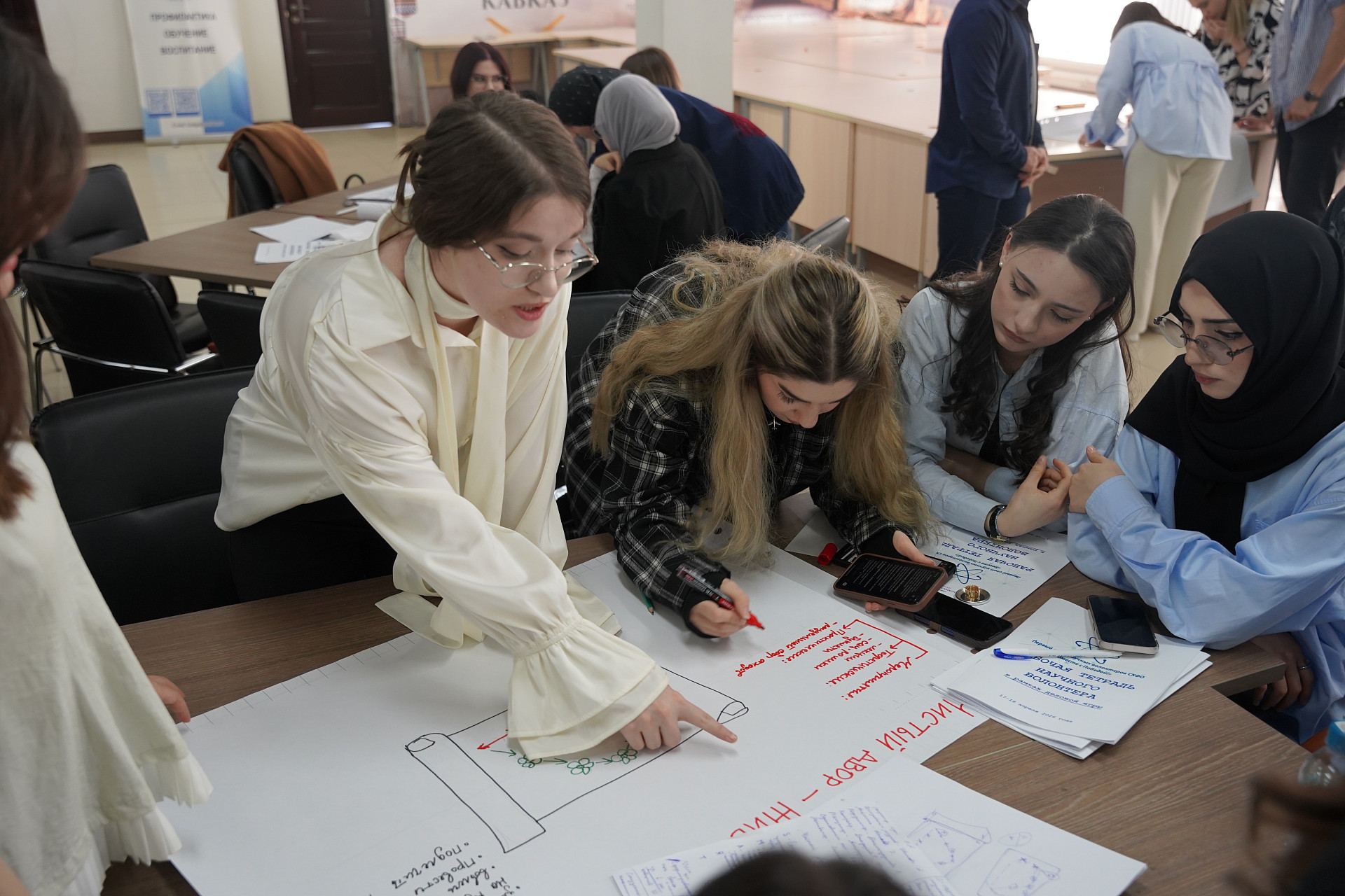 От идеи к проекту: в ДГУ прошёл Первый слёт научных волонтёров СКФО «Вместе с Победой!»